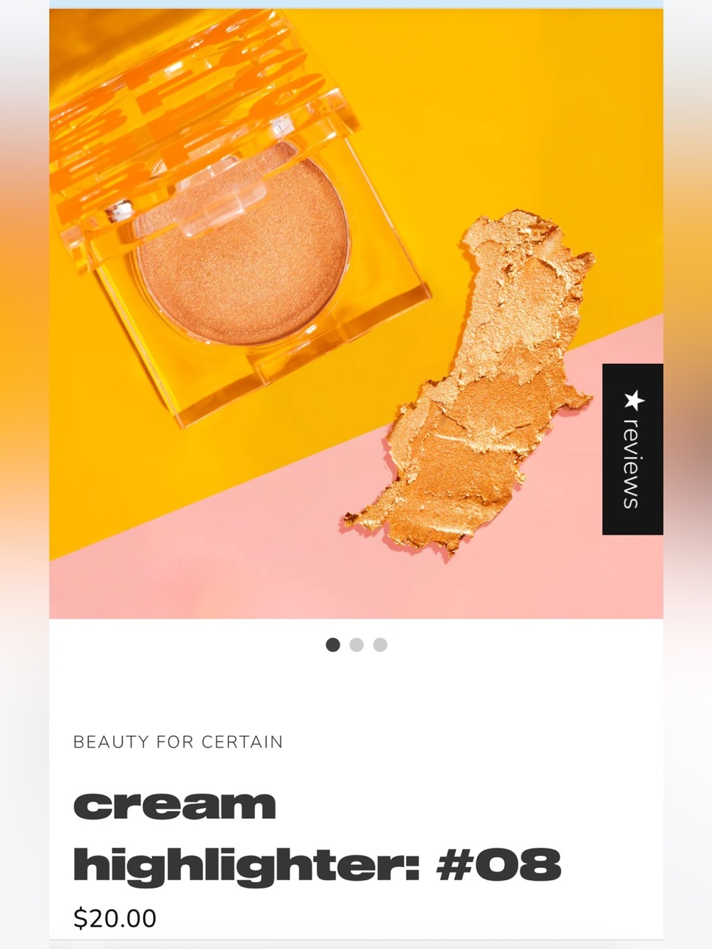 Cream Highlighter #08 — Gold Glow